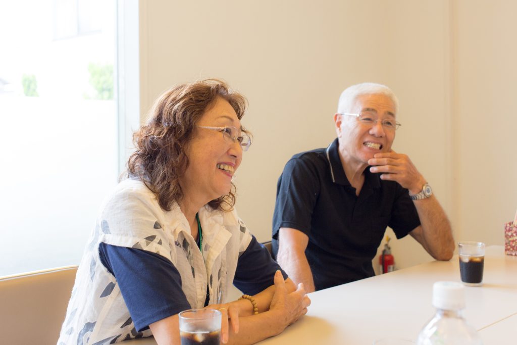 ご主人の武之さんと。軽妙な掛け合い