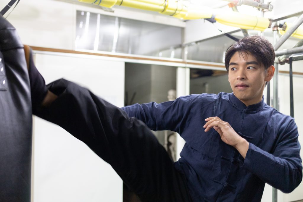 studio景でトレーニングをする茂木さん