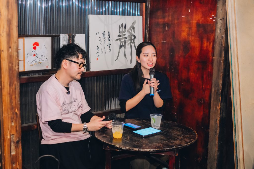 「CFA」のさまざまな活動について紹介する廣瀬さん