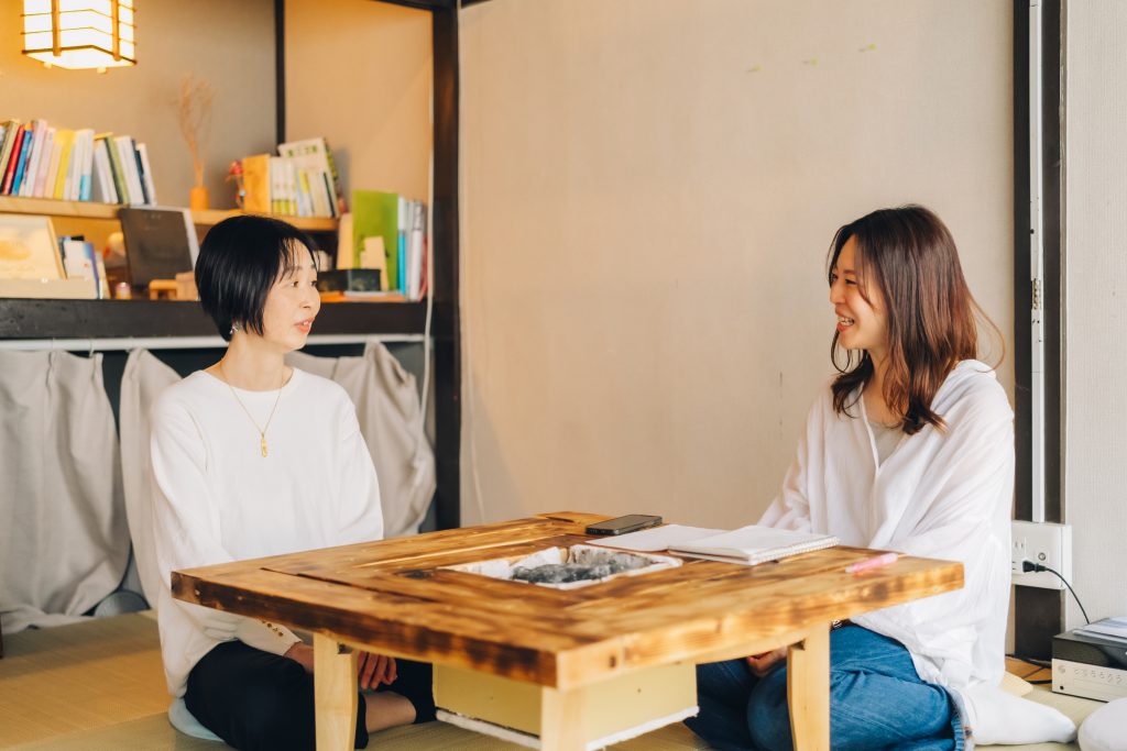 取材は「らんたん亭」にて