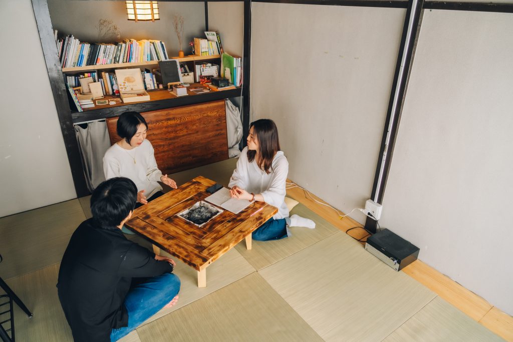 取材は「らんたん亭」にて