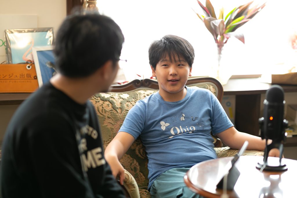 取材時のひさしくん