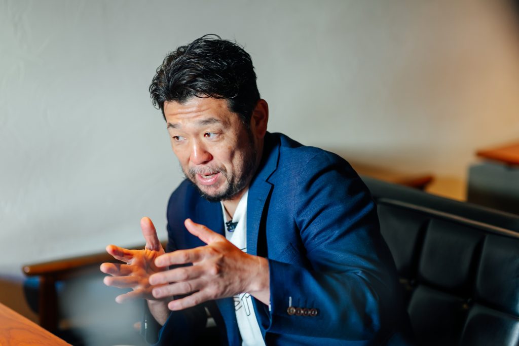 取材時の米本さん